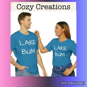LAKE BUM NEW UNISEX Graphic T-shirt Soft Bella Canvas …